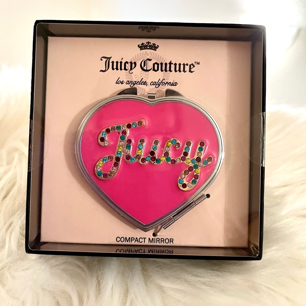 Juicy Couture Pink Heart Compact Mirror